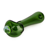 Red Eye Glass® | 4.5" Spoon Hand Pipe W/Ash Catcher Mouthpiece & Dichroic Image Marble (Assorted) (Copy) Glass Pipe West Coast Gifts