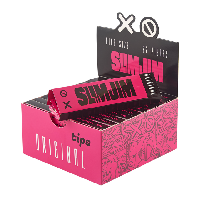 Slimjim - Original King Size Skins + Tips (Box of 22) King Size SLIMJIM