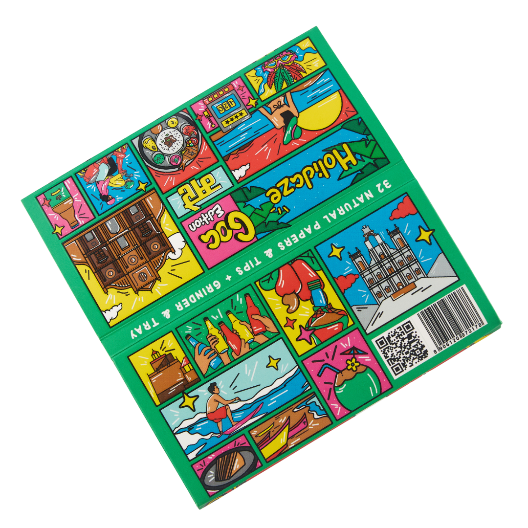 Holidaze (Ind Edition) - King Size Papers + Tips + Grinder + Tray (Box of 16) King Size SLIMJIM