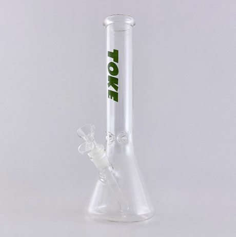 TOKE - 12" Beaker Bongs – 4mm Thick Glass Glass Bong Super Supplys Inc Green
