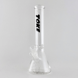 TOKE - 12" Beaker Bongs – 4mm Thick Glass Glass Bong Super Supplys Inc Black