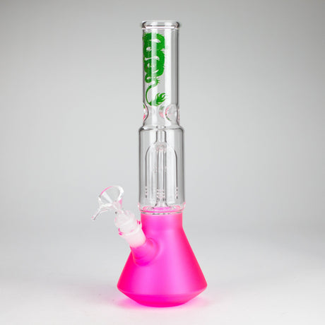 12" Beaker glass water bong with Perc [GP1968] Glass Bong Smoking Cat Distribution Pink