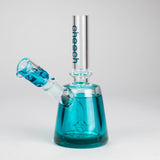 Cheech Glass | 8" Freezable Barrel Mouth Rig [HR-GY79] Glass Bong Smoking Cat Distribution Teal