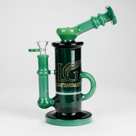 Legendary™ | 10" Inner Recycler Rig [LG 321] Glass Bong Smoking Cat Distribution Jade Green