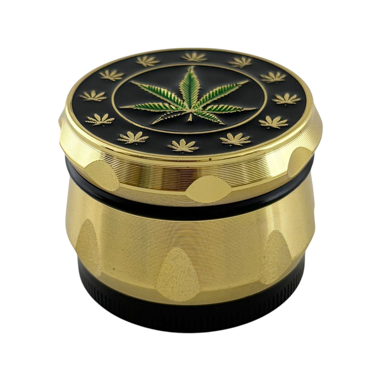 40mm 4-Part Leaf Engraving Tobacco Grinder-12CT Display Pack Super Supplys Inc