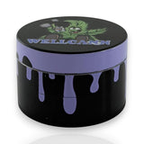 Wellcann | 4-Part Leaf Design Grinders – 50mm-12CT Display Pack Super Supplys Inc