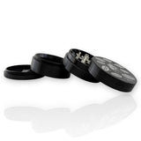 4-Part Aluminum Grinder – 55mm - 6CT Display Pack Super Supplys Inc