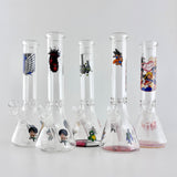 12" Anime-Themed Beaker Bongs – 4mm Thick Glass Glass Bong Super Supplys Inc