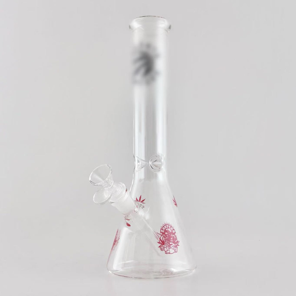 12" Toronto-Themed Beaker Bongs – 4mm Thick Glass Glass Bong Super Supplys Inc Black & Red