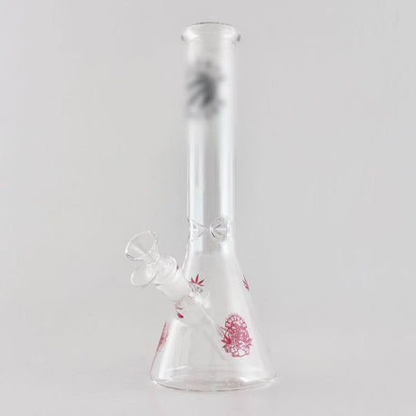12" Toronto-Themed Beaker Bongs – 4mm Thick Glass Glass Bong Super Supplys Inc Black & Red