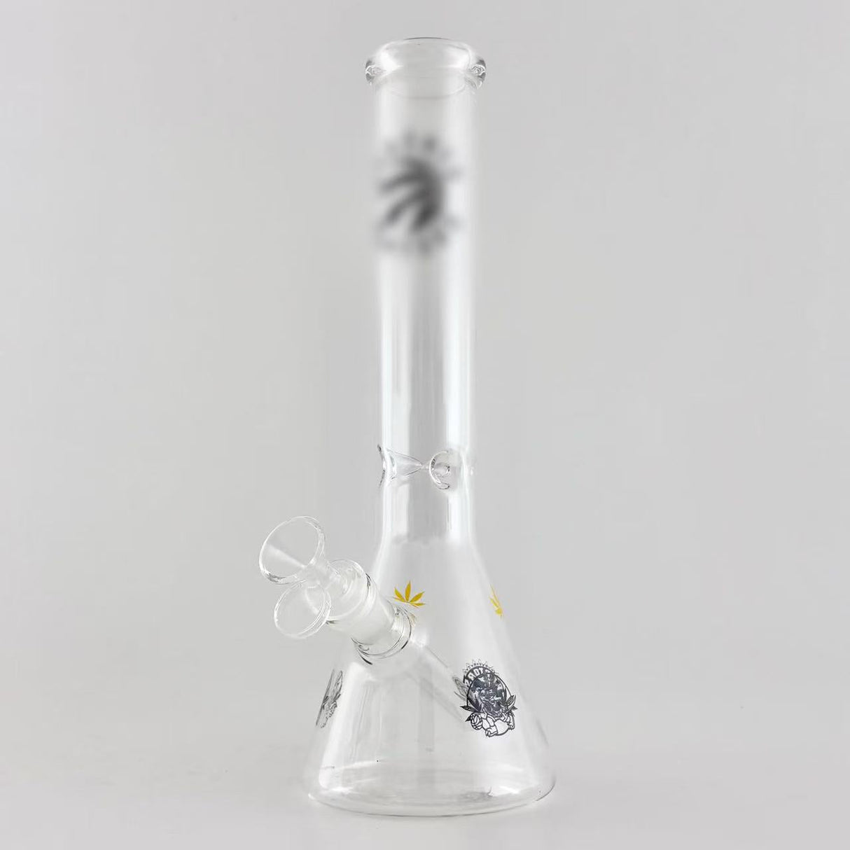 12" Toronto-Themed Beaker Bongs – 4mm Thick Glass Glass Bong Super Supplys Inc Black
