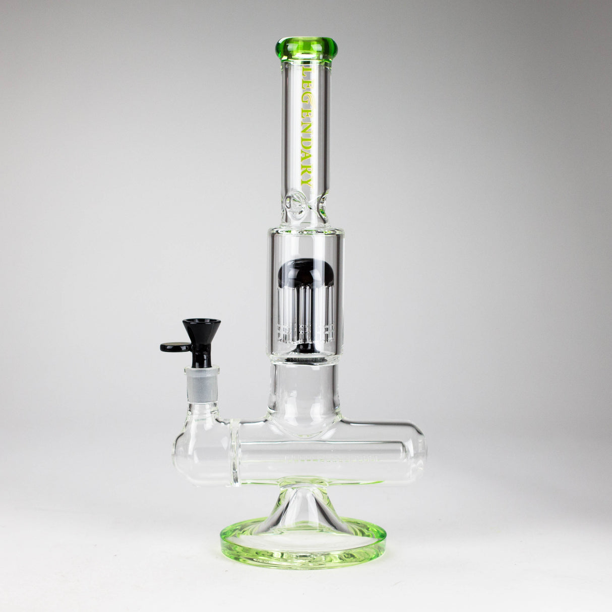 Legendary™ | 13" Inline with Tree Perc Bong [LG 268] Glass Bong Smoking Cat Distribution Green