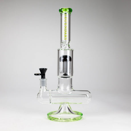 Legendary™ | 13" Inline with Tree Perc Bong [LG 268] Glass Bong Smoking Cat Distribution Green