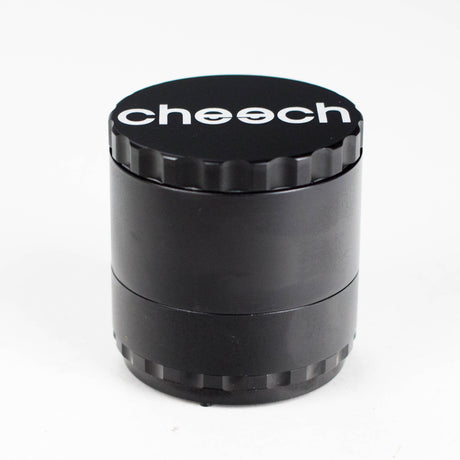 Cheech | 63mm 4-Piece CNC Aluminum Grinder [GR-6] Regular Grinder Smoking Cat Distribution Black