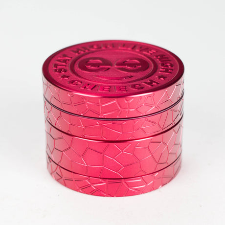Cheech | 63mm 4-Piece Grinder with Retro Logo [GR-11] Regular Grinder Smoking Cat Distribution Red