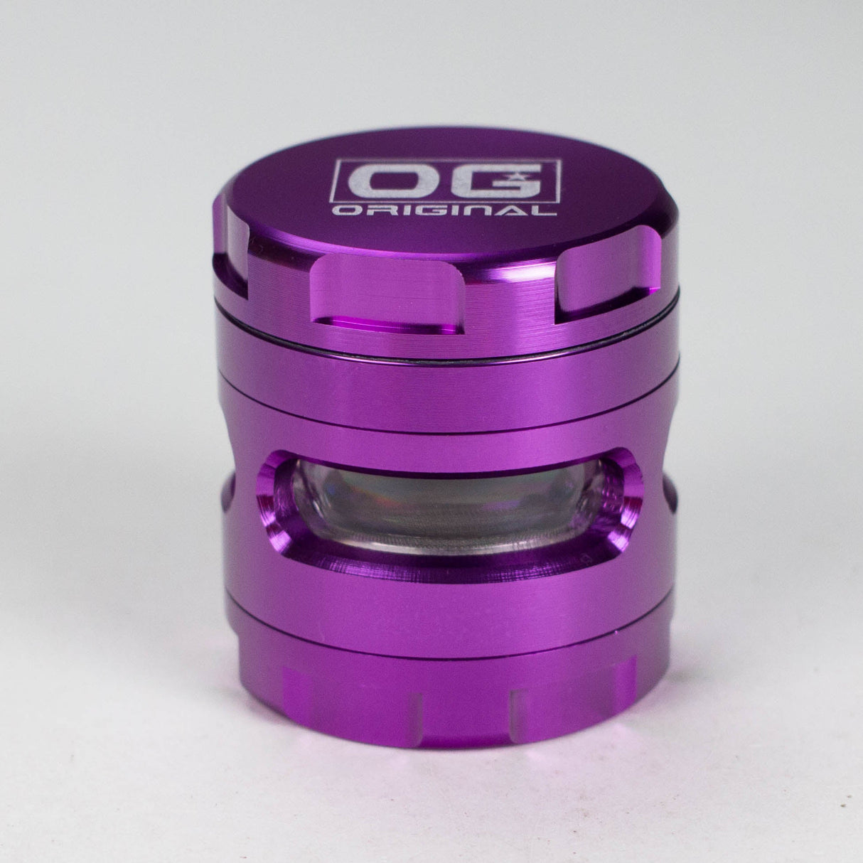 OG Original | 56mm 4-Piece See-Through Grinder [OG-GR] Regular Grinder Smoking Cat Distribution Purple