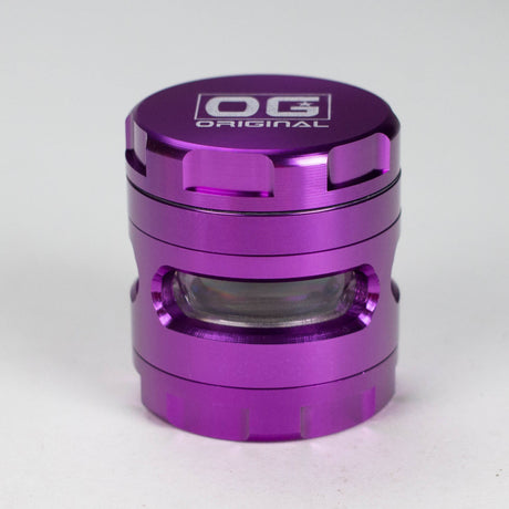 OG Original | 56mm 4-Piece See-Through Grinder [OG-GR] Regular Grinder Smoking Cat Distribution Purple