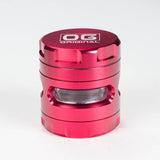 OG Original | 56mm 4-Piece See-Through Grinder [OG-GR] Regular Grinder Smoking Cat Distribution Red