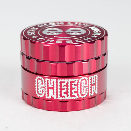 Cheech | 53mm 4-Piece Logo Grinder [GR-12] Regular Grinder Smoking Cat Distribution Red