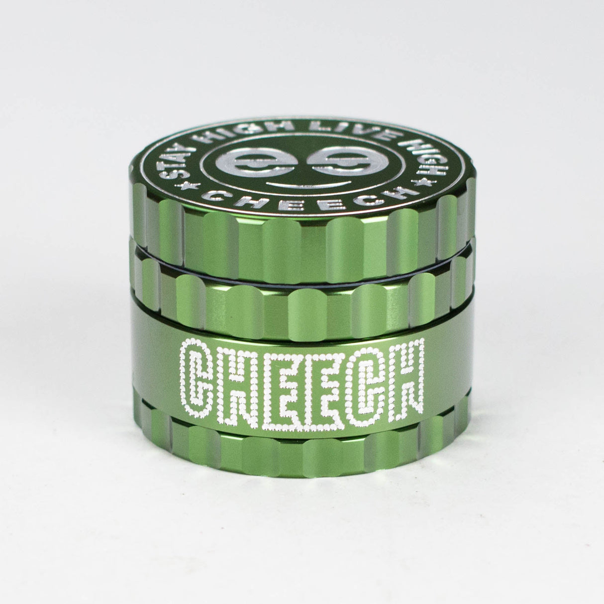 Cheech | 53mm 4-Piece Logo Grinder [GR-12] Regular Grinder Smoking Cat Distribution Green