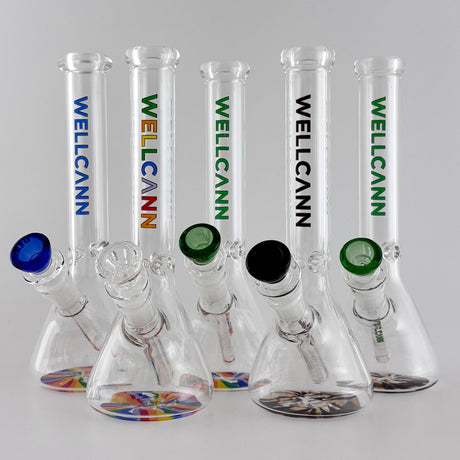 Wellcann | 10" 5mm Beaker Accent Glass Bong Glass Bong Super Supplys Inc