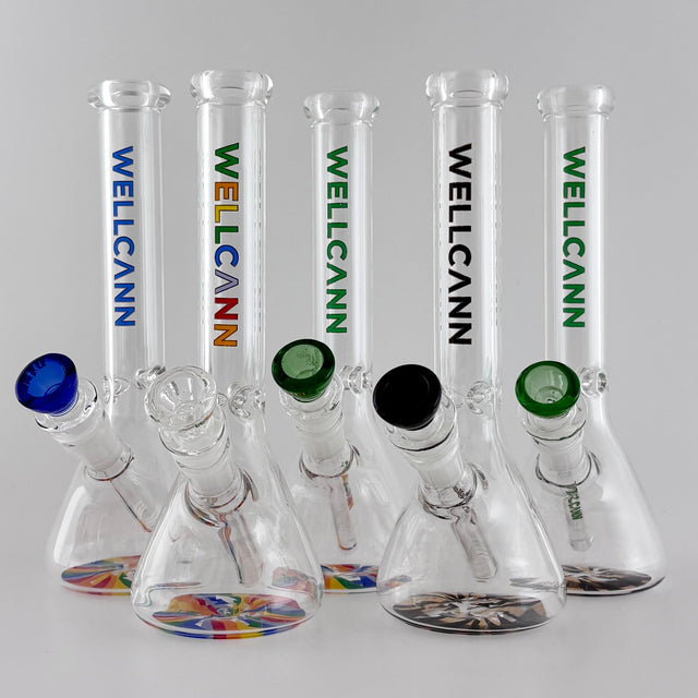 Wellcann | 10" 5mm Beaker Accent Glass Bong Glass Bong Super Supplys Inc