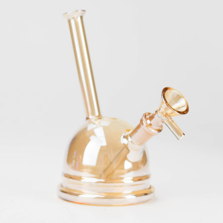7" Solid Color Electroplate Glass Bubbler Glass Bong 777 Smoke Champain