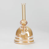 7" Solid Color Electroplate Glass Bubbler Glass Bong 777 Smoke