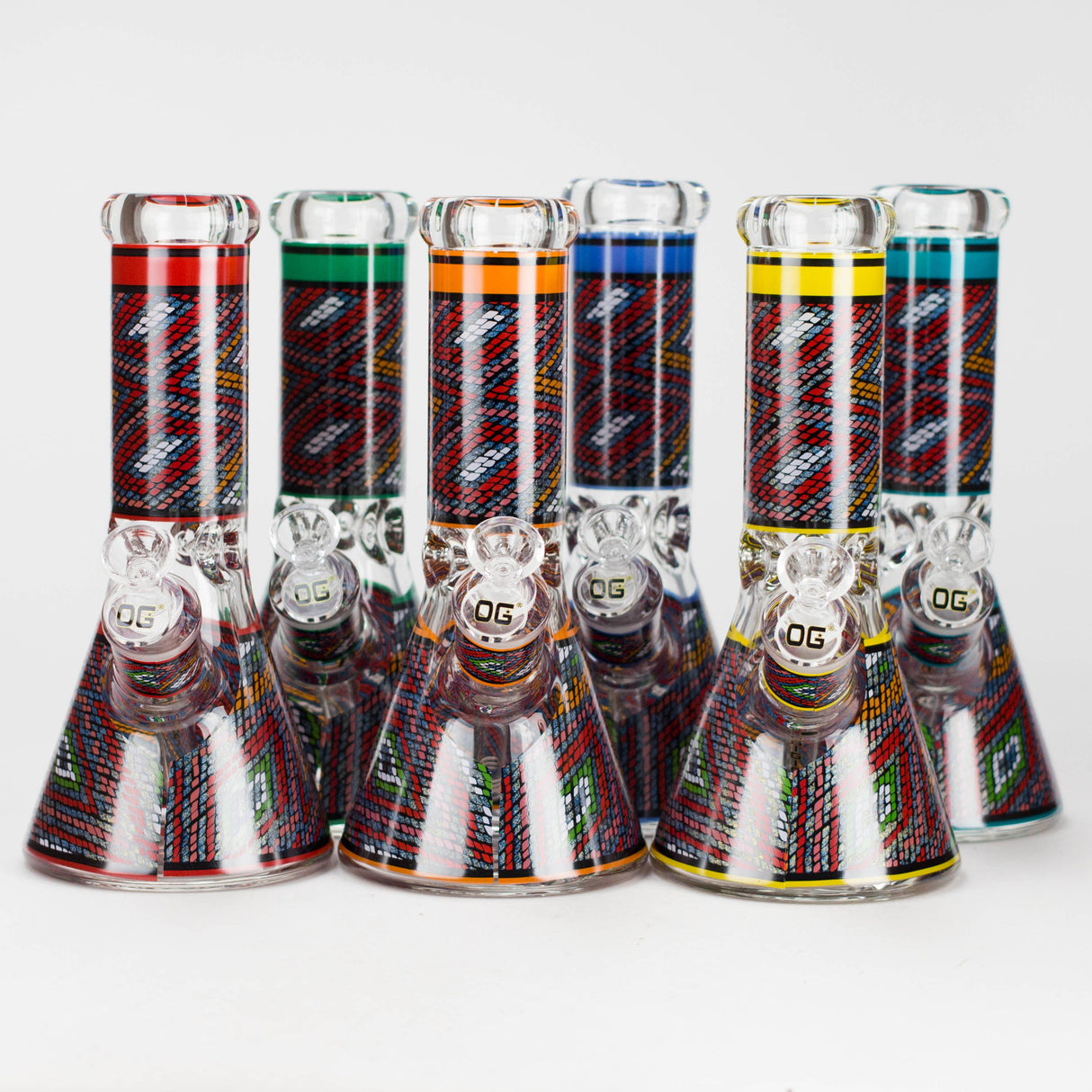 OG Original | 9″ 9 mm Mosaic Pattern Water Pipe (OG701)