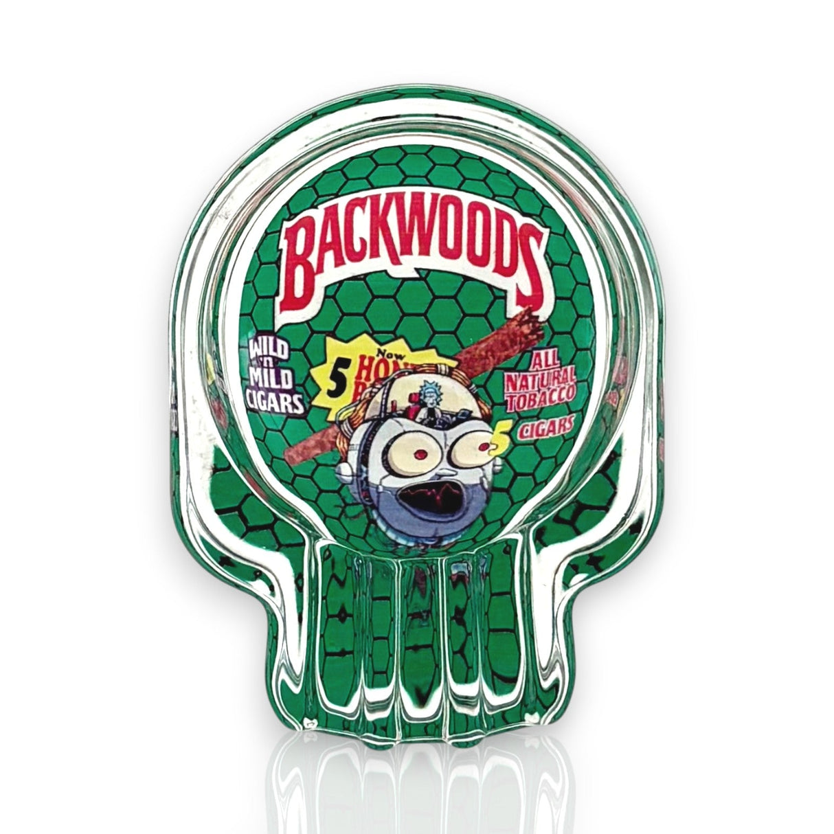 Crystal Skull Glass Ashtray – 6-Piece Display_7