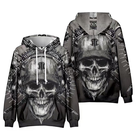Terror Division Skull Hoodie_0