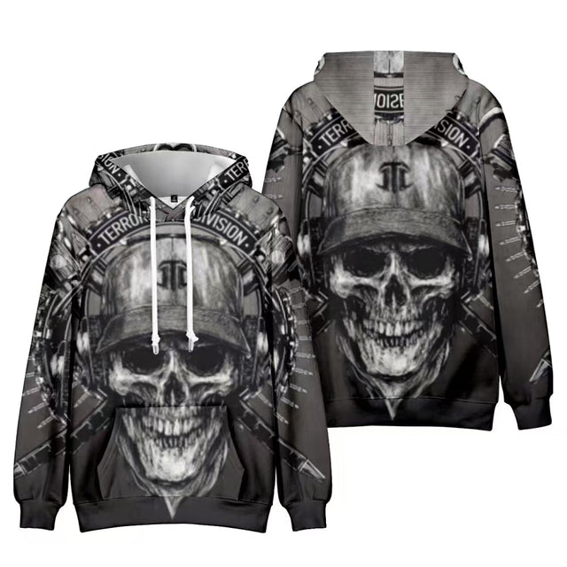 Terror Division Skull Hoodie_0