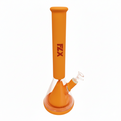 FLX | G600 – 14″ Silicone Condenser Bong Resin · Silicone · Plastic Bong Bestfive Enterprise Ltd. Orange