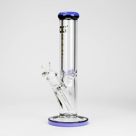 OG Original | 12" 9mm Straight Tube Bong (OG-653) Glass Bong Smoking Cat Distribution Purple