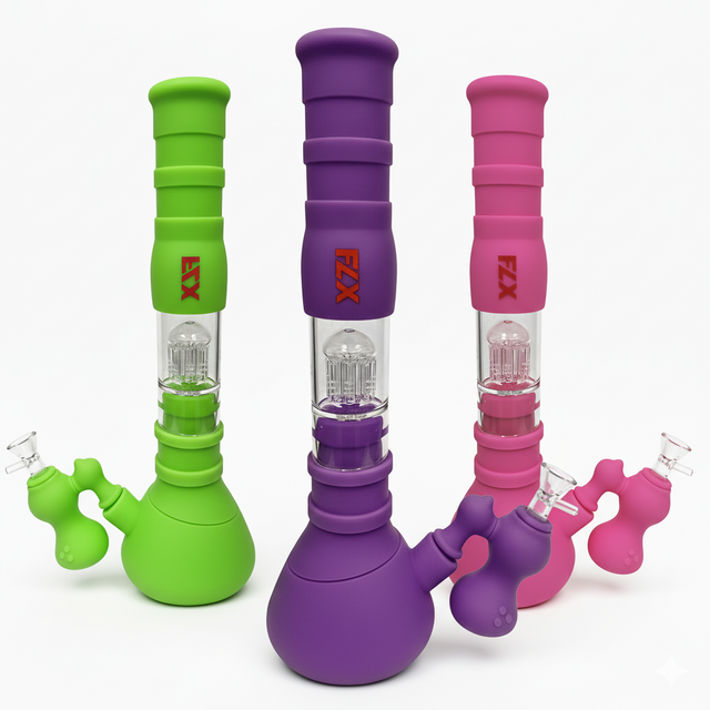 FLX | G400 – 10" Silicone Capacitor Bong Resin · Silicone · Plastic Bong Bestfive Enterprise Ltd.