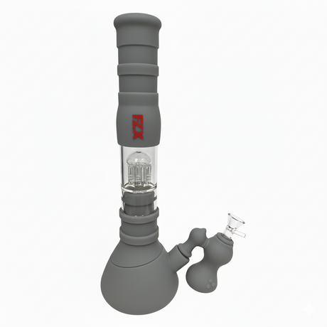 FLX | G400 – 10" Silicone Capacitor Bong Resin · Silicone · Plastic Bong Bestfive Enterprise Ltd. Gray