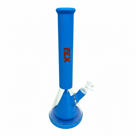 FLX | G600 – 14″ Silicone Condenser Bong Resin · Silicone · Plastic Bong Bestfive Enterprise Ltd. Blue