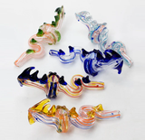 7" Dragon shape insideout PIPE [PIP186] Glass Pipe NIBO Distribution