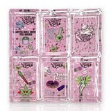 Green Planet Rectangle Glass Ashtrays – Pink Design Series (6 Pack Display)