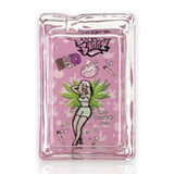 Green Planet Rectangle Glass Ashtrays – Pink Design Series (6 Pack Display)