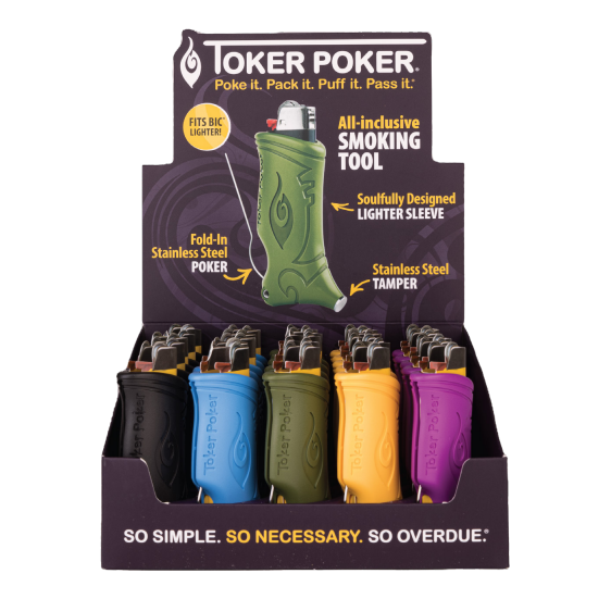 Toker Poker® | BIC® Lighter – Assorted(25-PC Display) Lighter Toker Poker Standard