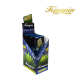 KINGPIN HEMP WRAPS[ SMK916 ] - 25 packs Leaf Wrap NIBO Distribution BLUEBERRYBOMB