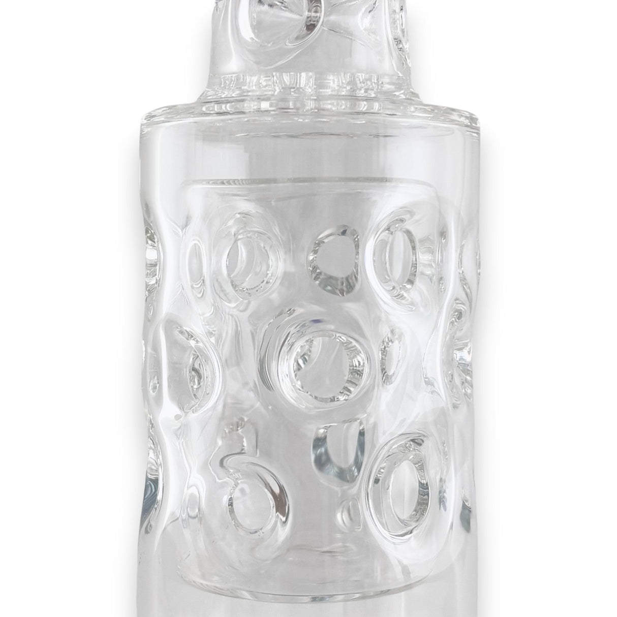 16" Straight Shooter Water Pipe with Screw Percolators - Blue Glass Bong Super Supplys Inc