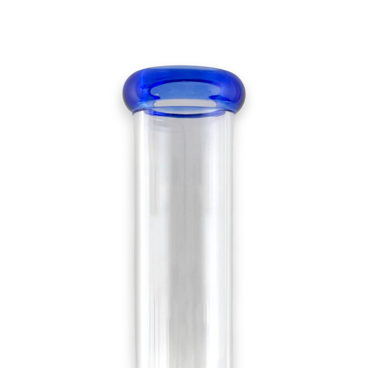 16" Straight Shooter Water Pipe with Screw Percolators - Blue Glass Bong Super Supplys Inc