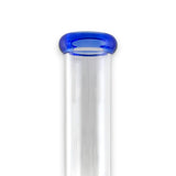 16" Straight Shooter Water Pipe with Screw Percolators - Blue Glass Bong Super Supplys Inc