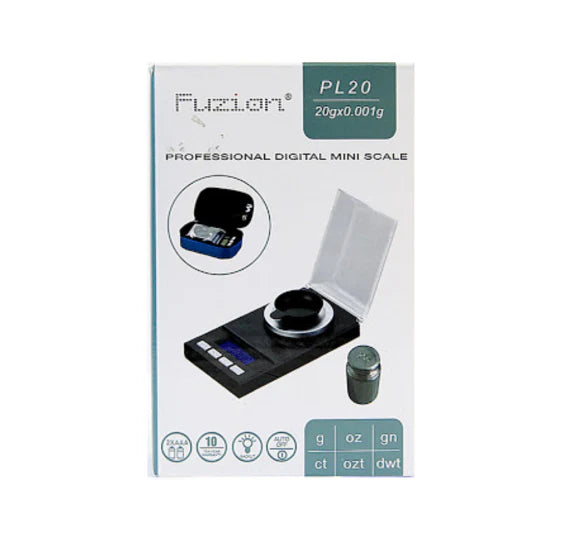Fuzion PL20 Professional Digital Mini Scale – 20g × 0.001g Precision Scale Super Supplys Inc
