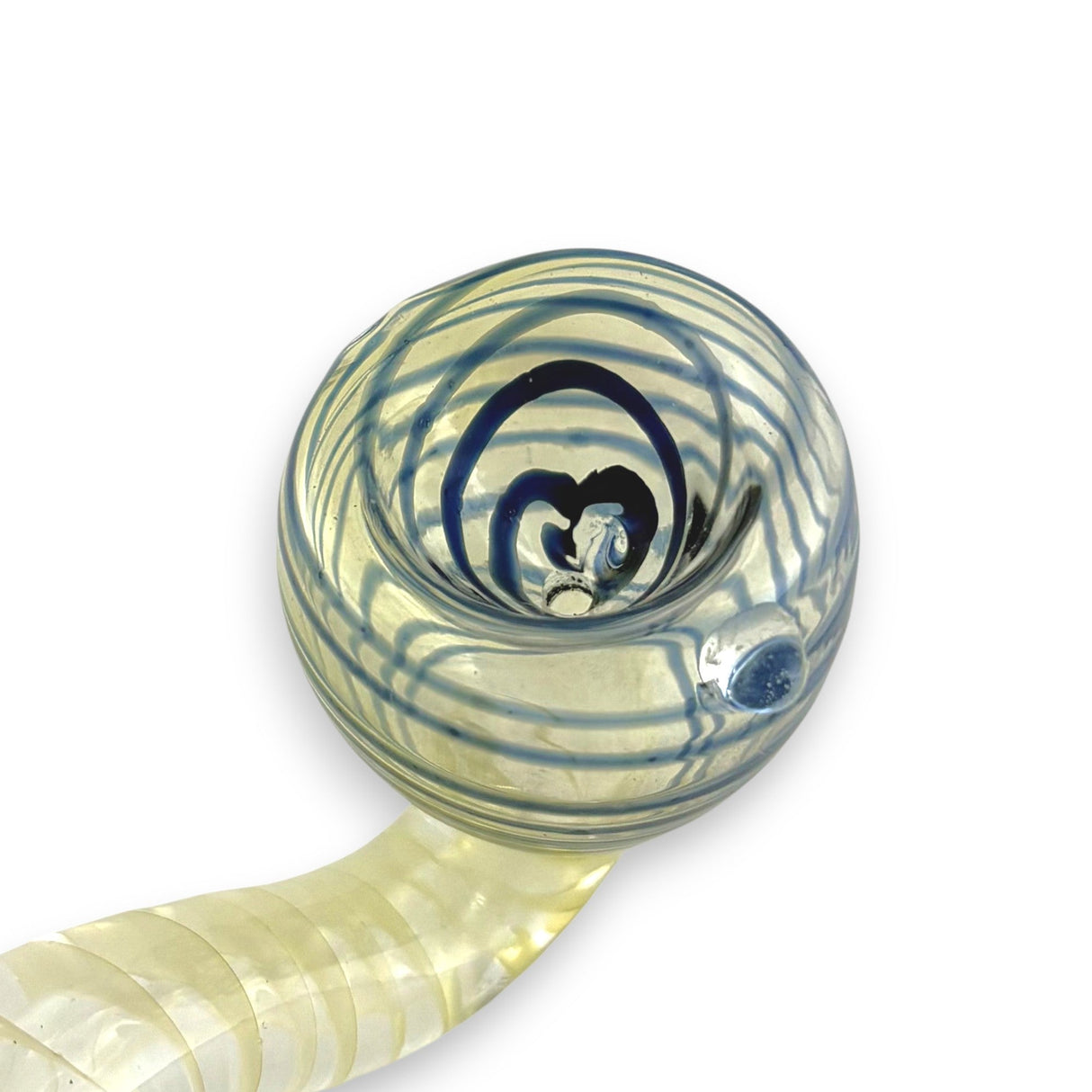 4" Spiral Sherlock Glass Pipe-2CT Glass Pipe Super Supplys Inc