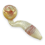 4" Spiral Sherlock Glass Pipe-2CT Glass Pipe Super Supplys Inc