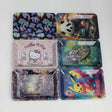 Assorted Design Metal Tray Small Pack of 12 Tray 777 Smoke