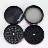 2.5" 4-Layer Kitty Design Metal Herb Grinder (Box of 6) Display Pack 777 Smoke